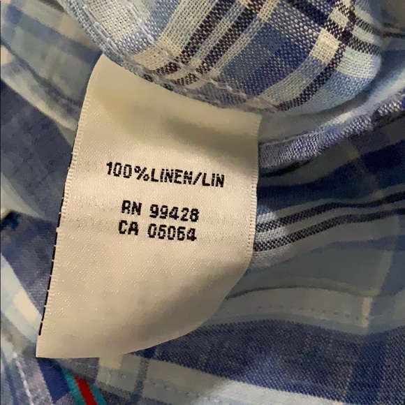 BUGATCHI Casual Linen Shirt. Size Large - Picture 11 of 14